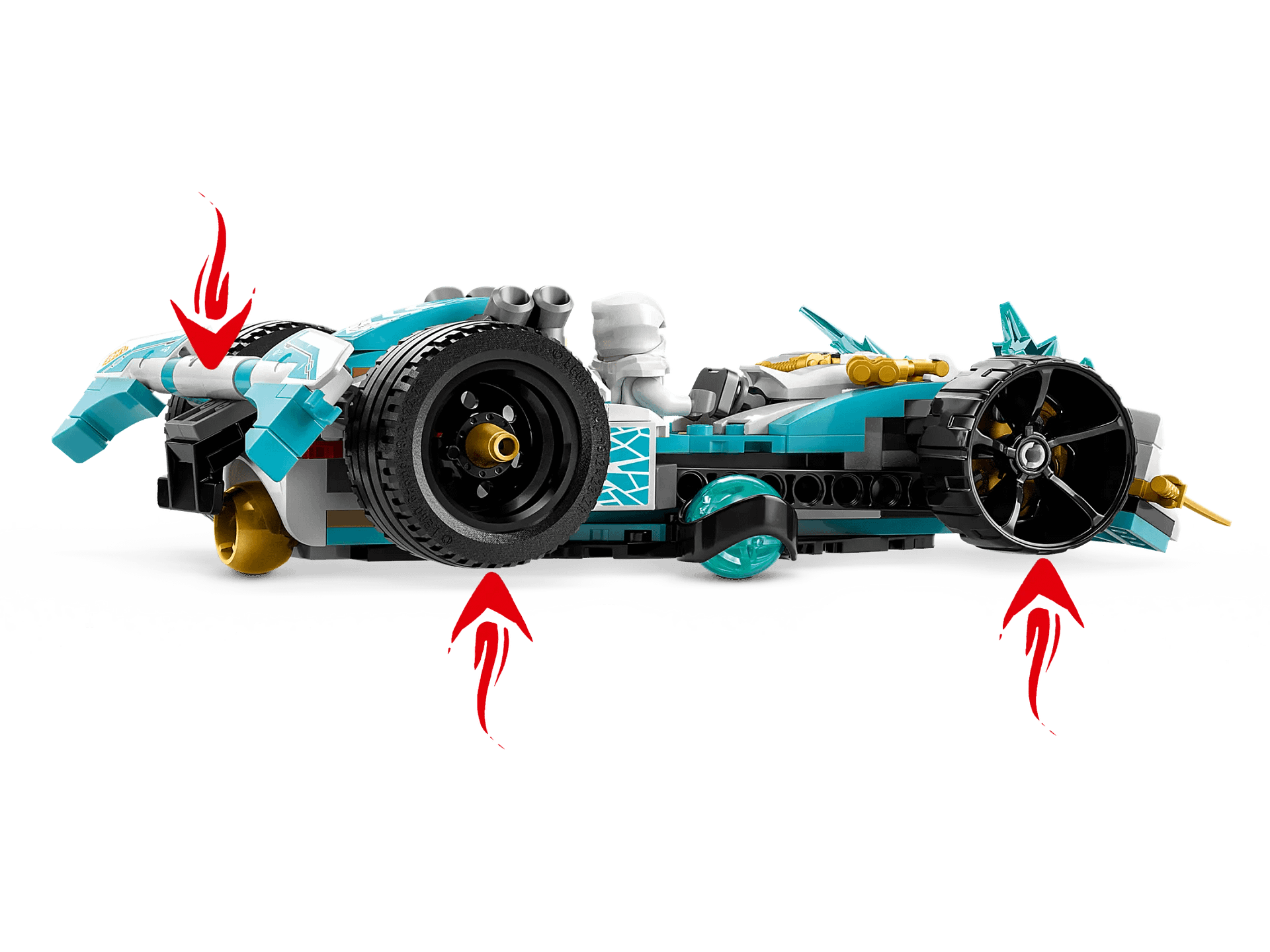 LEGO® 71791 Zane s Dragon Power Spinjitzu Race Car - NINJAGO®