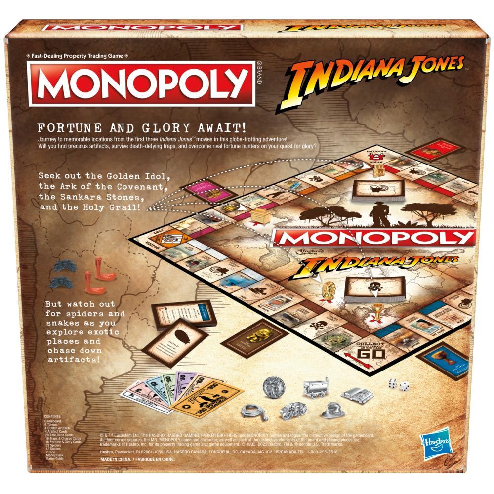 Monopoly - Indiana Jones Board Game For 2-6 Players Hasbro