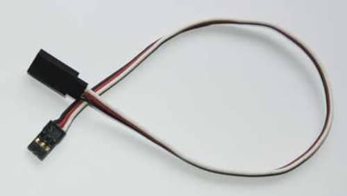 TY1 - SERVO EXTENSION LEAD 700MM BLACK TY405670 60 STRAND GOLD PIN