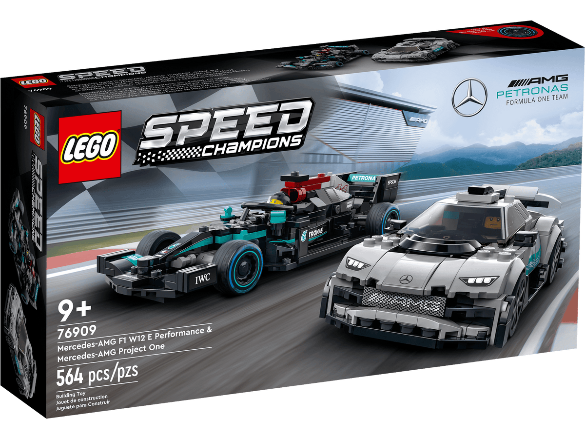 LEGO® 76909 Mercedes-AMG F1 W12 E Performance & Mercedes-AMG Project One - Speed Champions