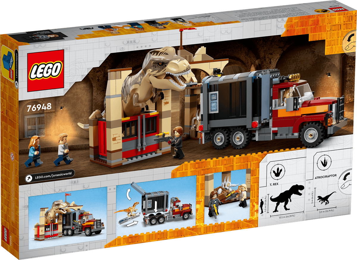 LEGO® 76948 T. rex & Atrociraptor Dinosaur Breakout - Jurassic World™