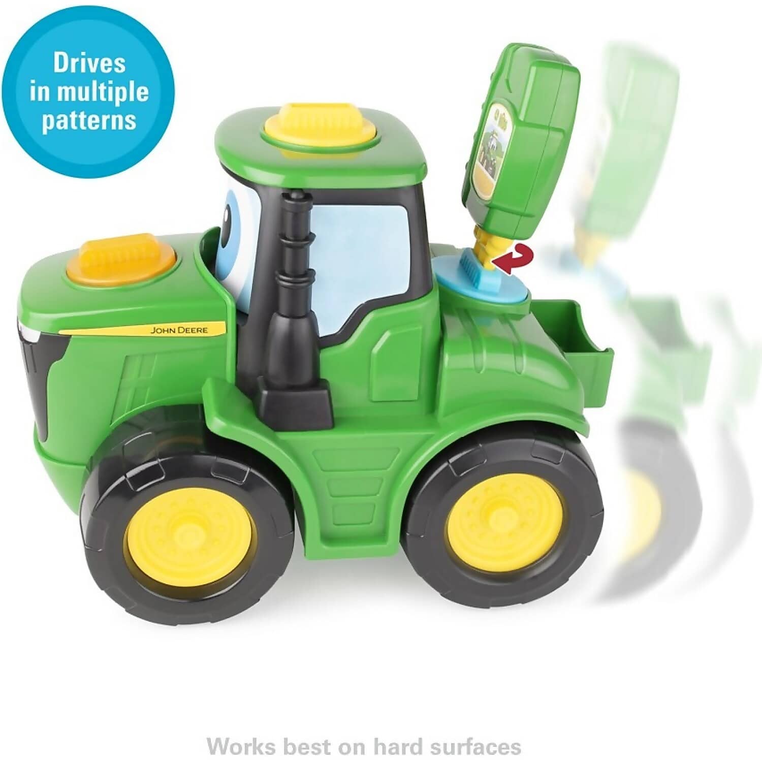 John Deere - Kids - Key-n-go Johnny Tractor With 15 Interactive Ways To Play - Tomy