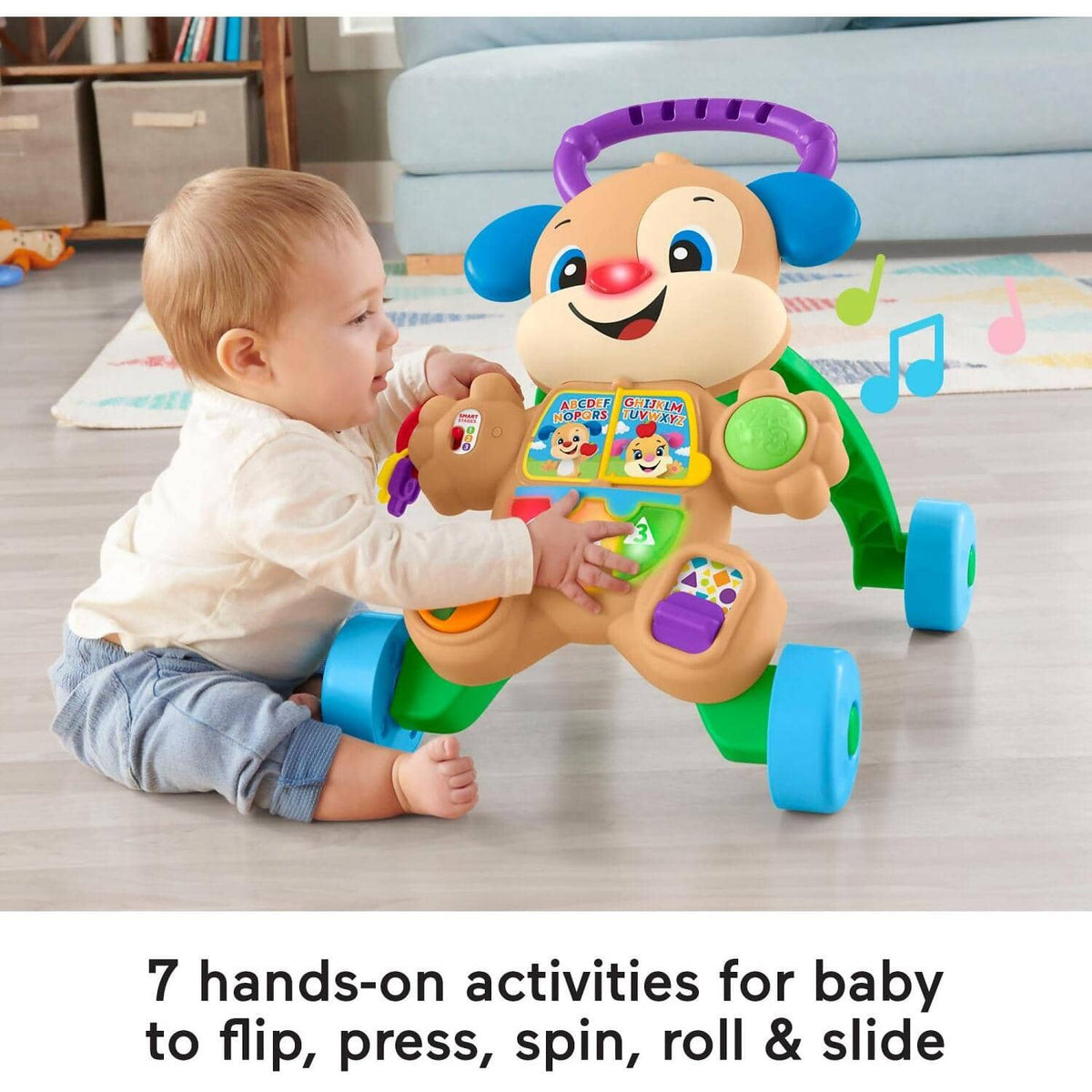 Fisher-Price - Laugh & Learn Baby Walker With Smart Stages Learning Content Puppy
