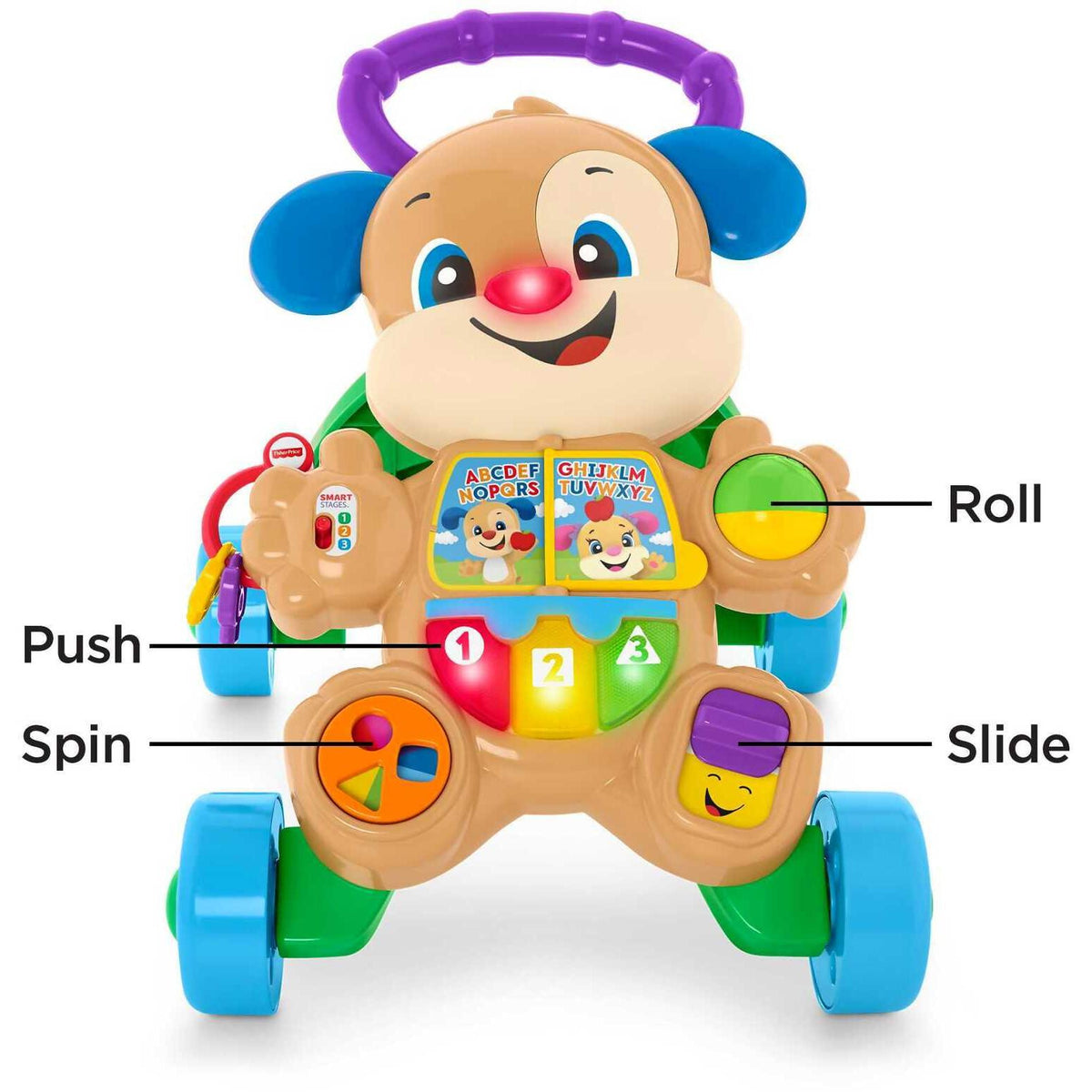 Fisher-Price - Laugh & Learn Baby Walker With Smart Stages Learning Content Puppy