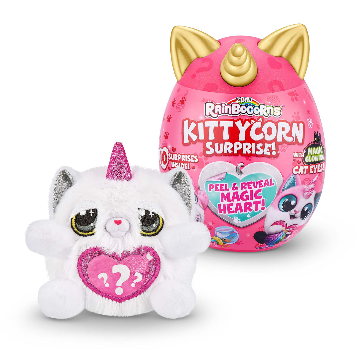 ZURU - Rainbocorns Kittycorn Surprise Kitty Plush Surpise