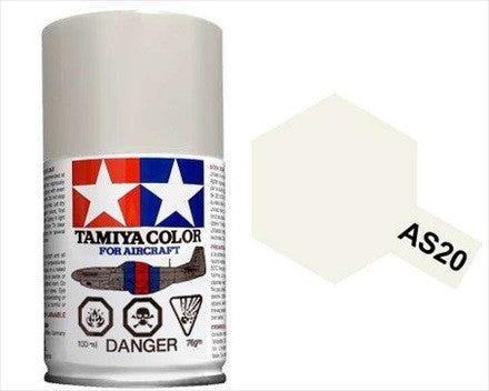 AS-20 TAMIYA ACRYLIC SPRAY PAINT 100ML (AIRCRAFT) INSIGNIA WHITE (USN