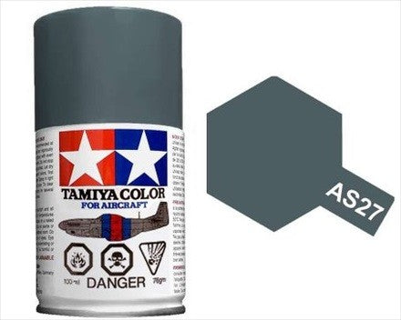 AS-27 TAMIYA ACRYLIC SPRAY PAINT 100ML (AIRCRAFT) GUNSHIP GRAY 2