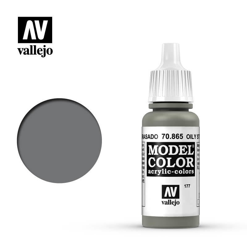 VALLEJO MODEL COLOR METALLIC OIL STEEL AV70865