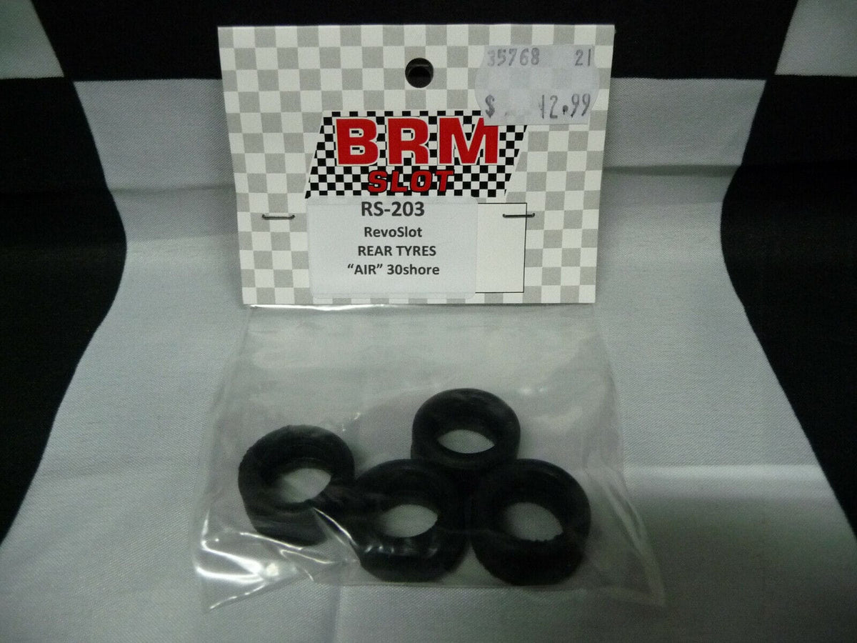 BRM - SLOT RS-203 REVOSLOT REAR TYRES AIR 30SHORE