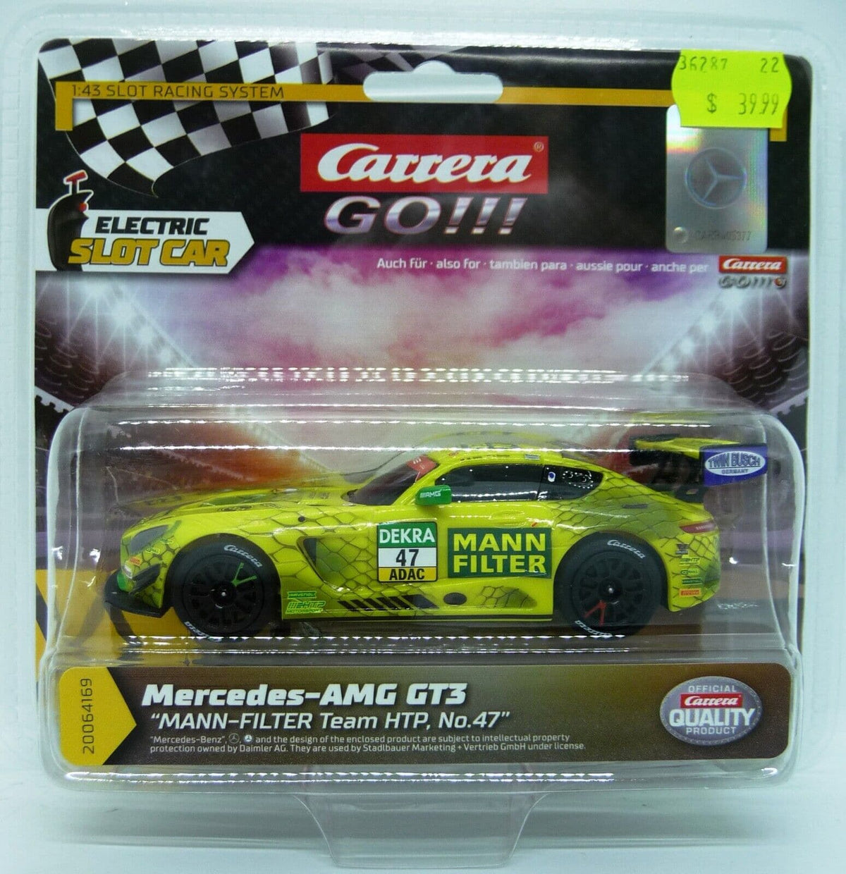 CARRERA GO Mercedes AMG GT3 Mann Filter Team HTP 47