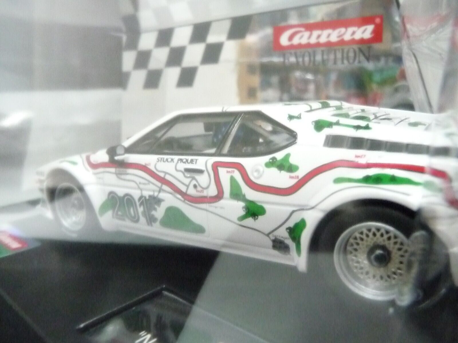 CARRERA - EVOLUTION 1:32 - BMW M1 PROCAR NO201 NURBURGRING 1000KM 1980 - SLOT CAR ALSO SUITS SCALEXTRIC