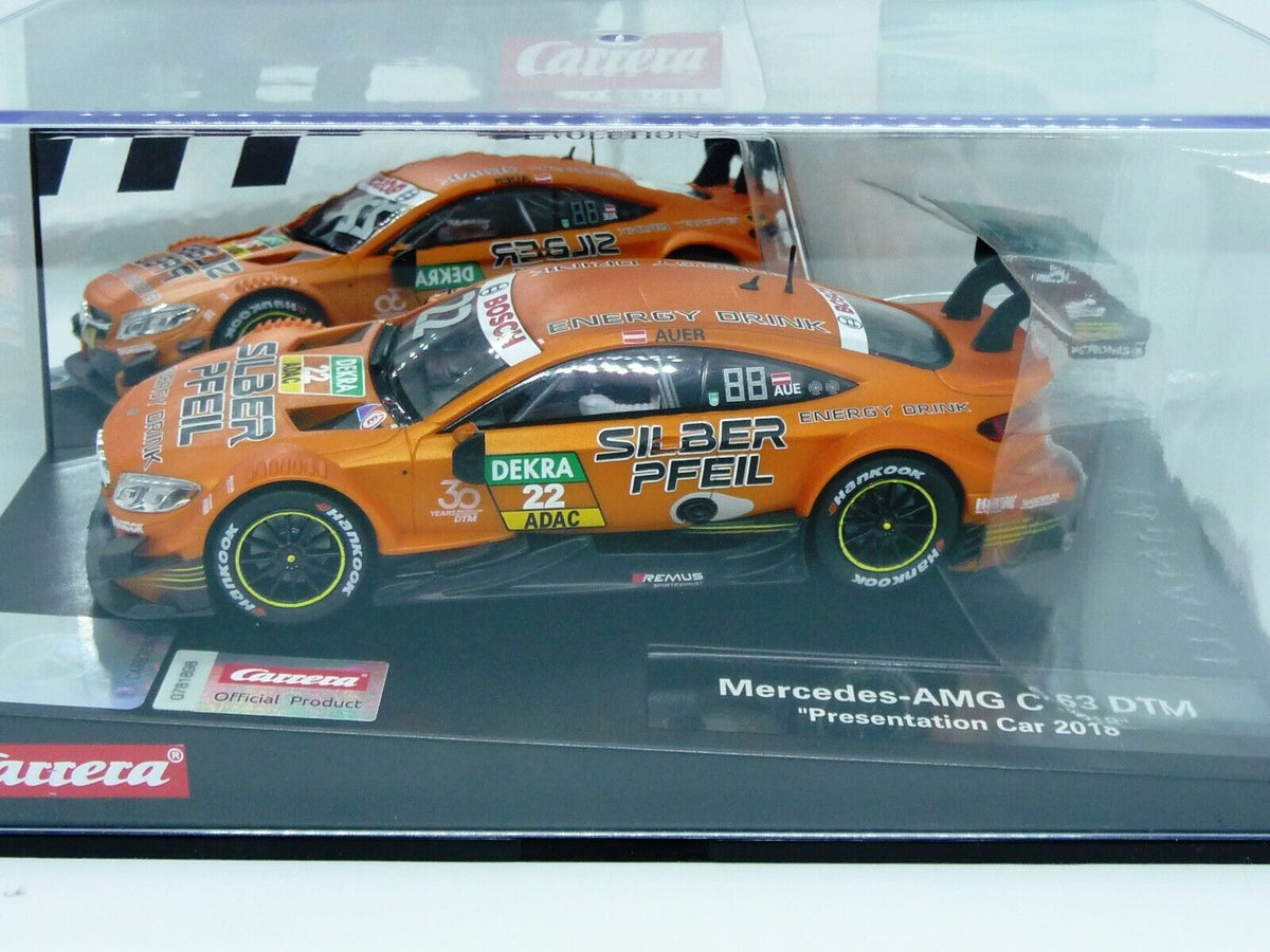 CARRERA - EVOLUTION 1:32 - MERCEDES C63 AMG DTM PRESENTATION CAR 2018 - SLOT CAR ALSO SUITS SCALEXTRIC