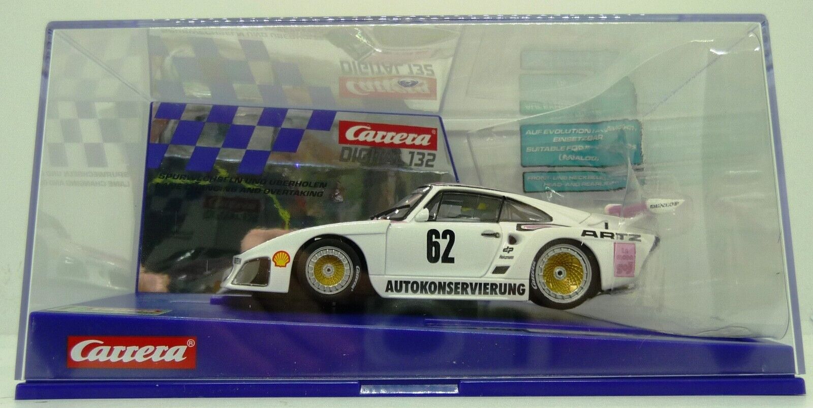 CARRERA - EVOLUTION 1:32 - PORSCHE KREMER 935 NO62 K3 - SLOT CAR ALSO SUITS SCALEXTRIC