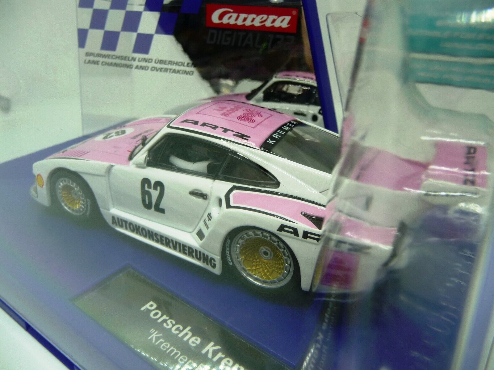 CARRERA - EVOLUTION 1:32 - PORSCHE KREMER 935 NO62 K3 - SLOT CAR ALSO SUITS SCALEXTRIC