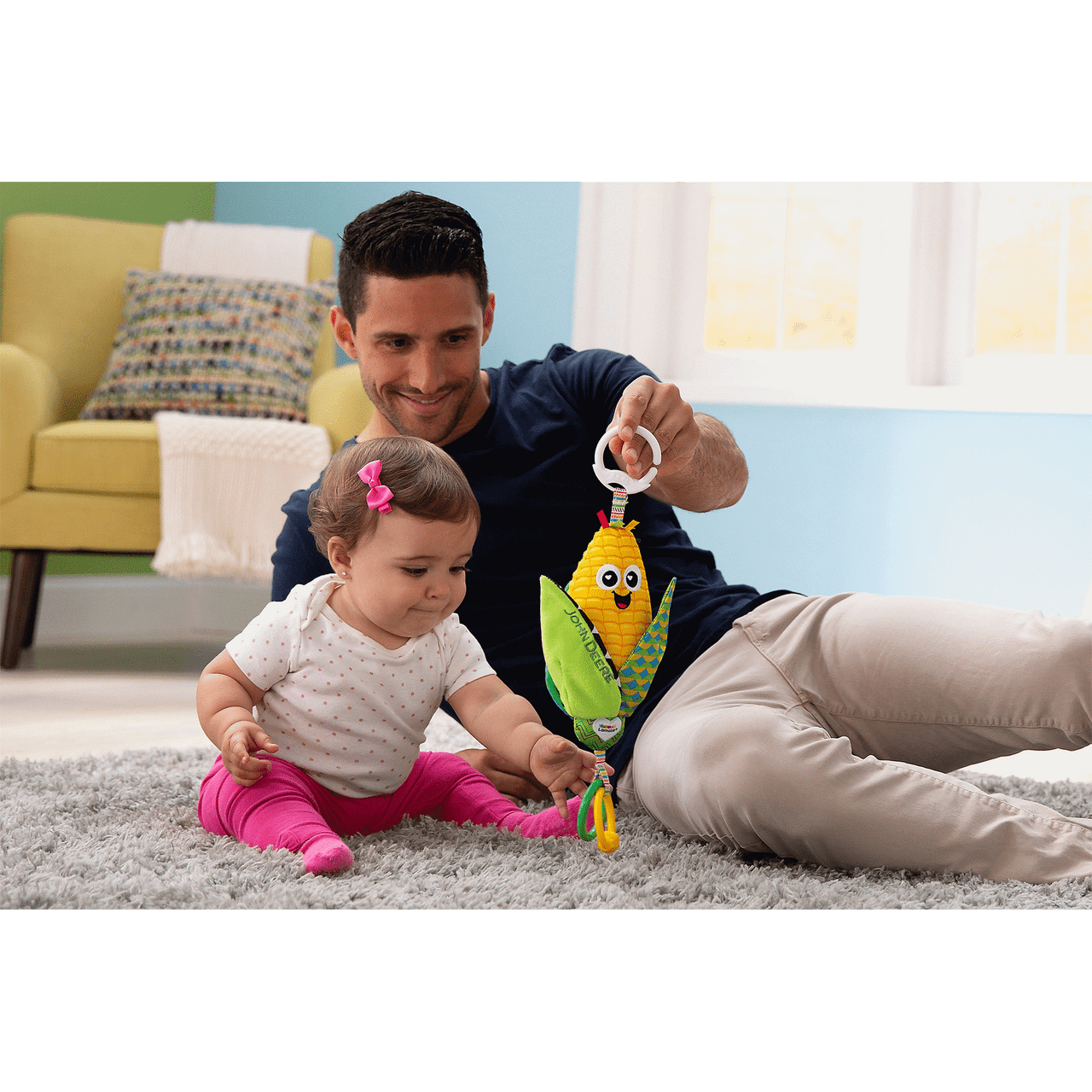 John Deere - Tomy Lamaze Clip & Go - Corn E. Cobb Baby Toy Tomy