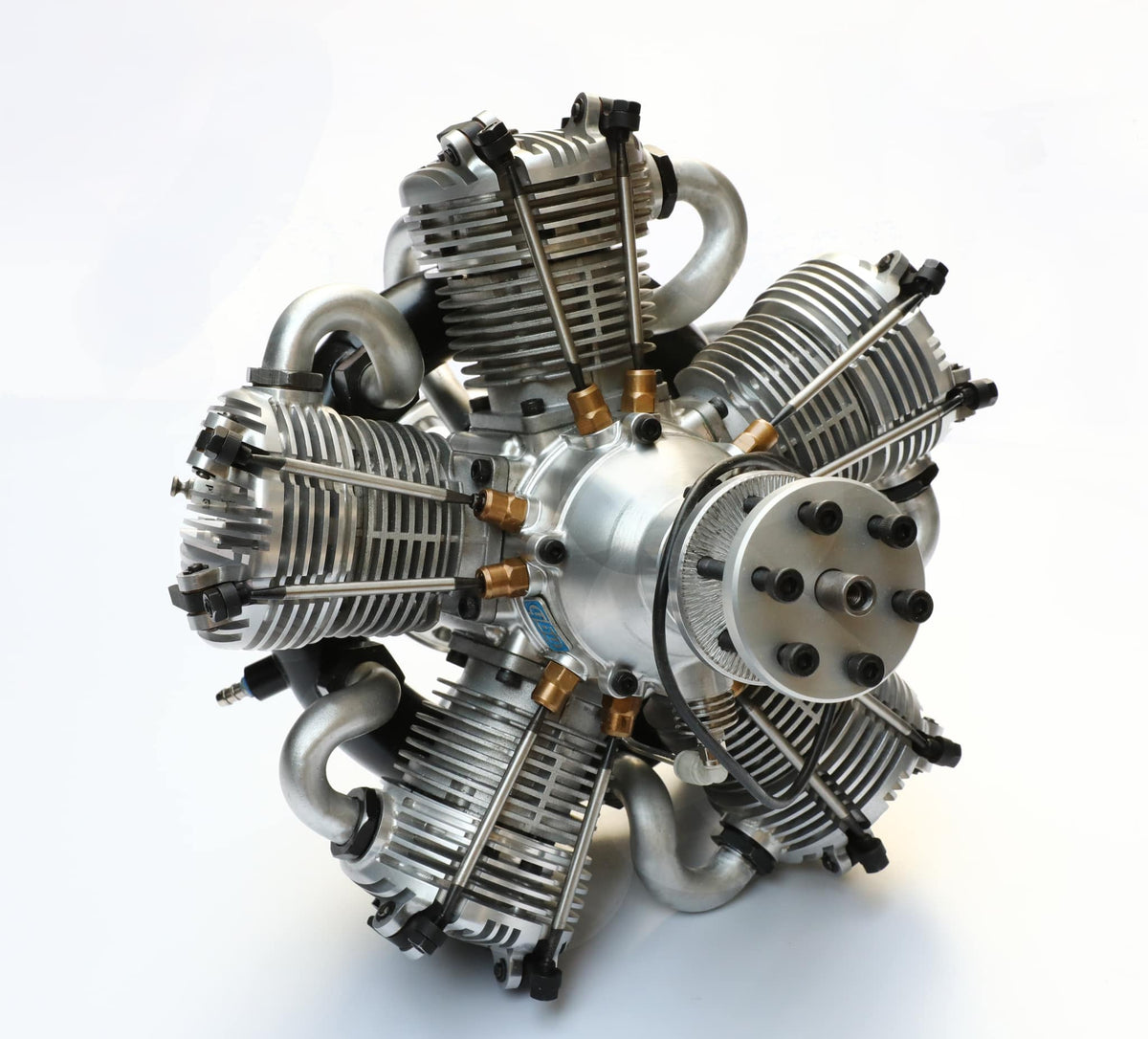 NGH 150cc 4 Stroke 5 Cylinder Radial Gas Engine with Electronic Ignition including exhaust collector ring