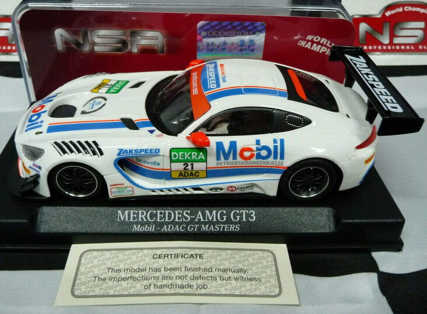 NSR - 1:32 0190AW MERCEDES-AMG GT3 MOBIL ADAC GT MASTERS NO21 SLOT CAR ALSO SUITS SCALEX/CARRERA