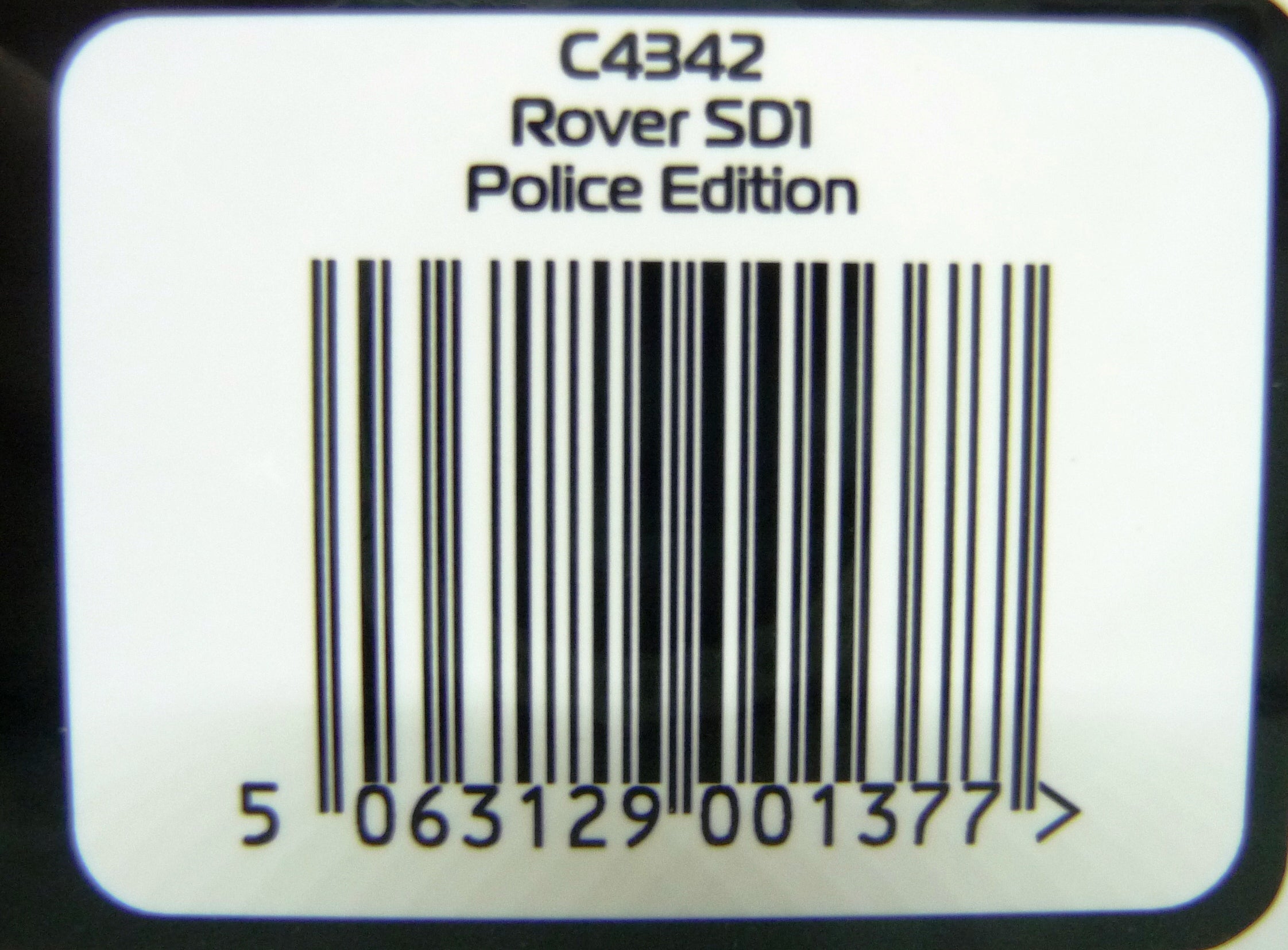 SCALEXTRIC - C4342 ROVER SD1 - POLICE EDITION