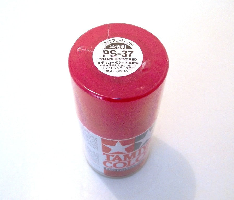 PS-37 TAMIYA POLYCARBONATE SPRAY PAINT TRANSLUCENT RED