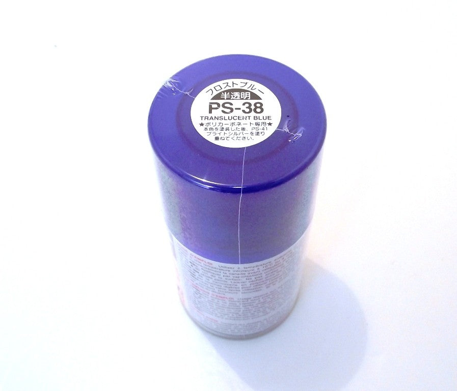 PS-38 TAMIYA POLYCARBONATE SPRAY PAINT TRANSLUCENT BLUE