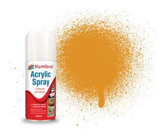 054 HUMBROL ACRYLIC SPRAY PAINT BRASS 150ML