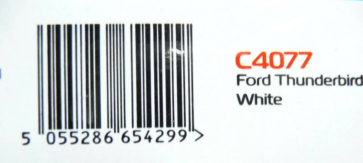 SCALEXTRIC - C4077 1:32 FORD THUNDERBIRD WHITE SLOT CAR ALSO SUITS CARRERA