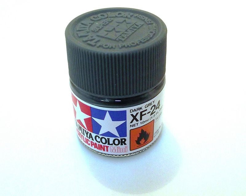 XF-24 TAMIYA ACRYLIC PAINT FLAT DARK GREY