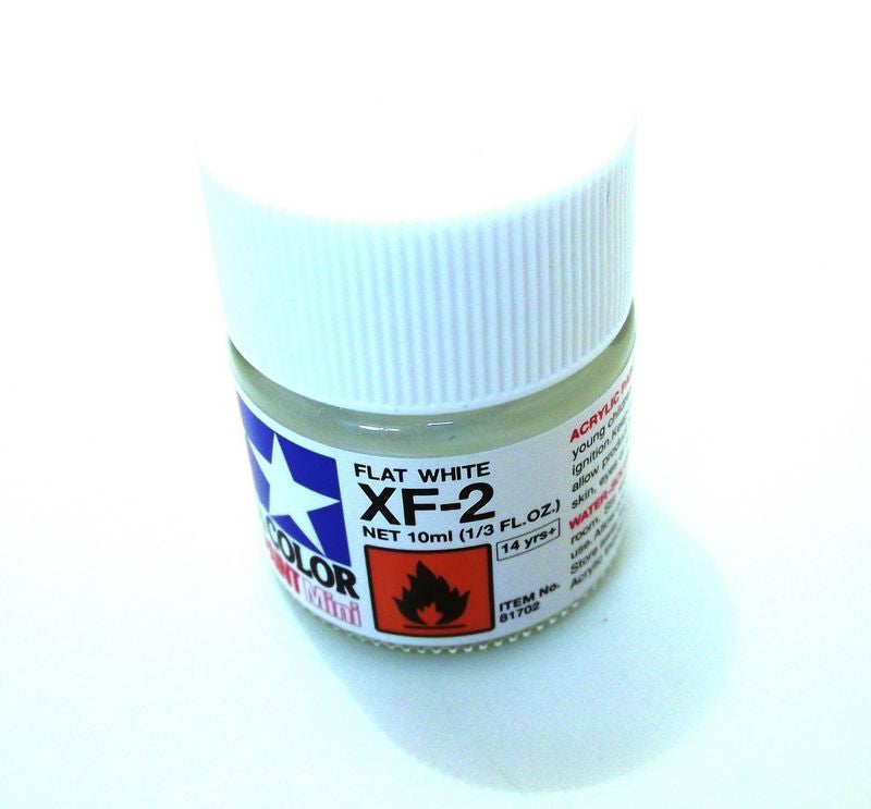 XF-2 TAMIYA ACRYLIC PAINT FLAT WHITE