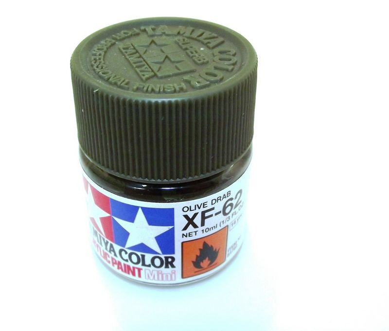 XF-62 TAMIYA ACRYLIC PAINT FLAT OLIVE DRAB