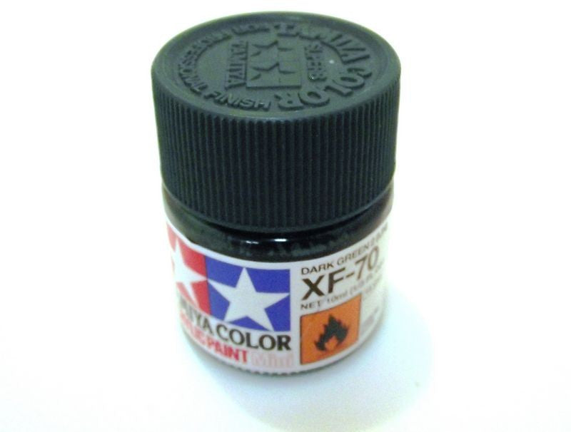 XF-70 TAMIYA ACRYLIC PAINT FLAT DARK GREEN 2