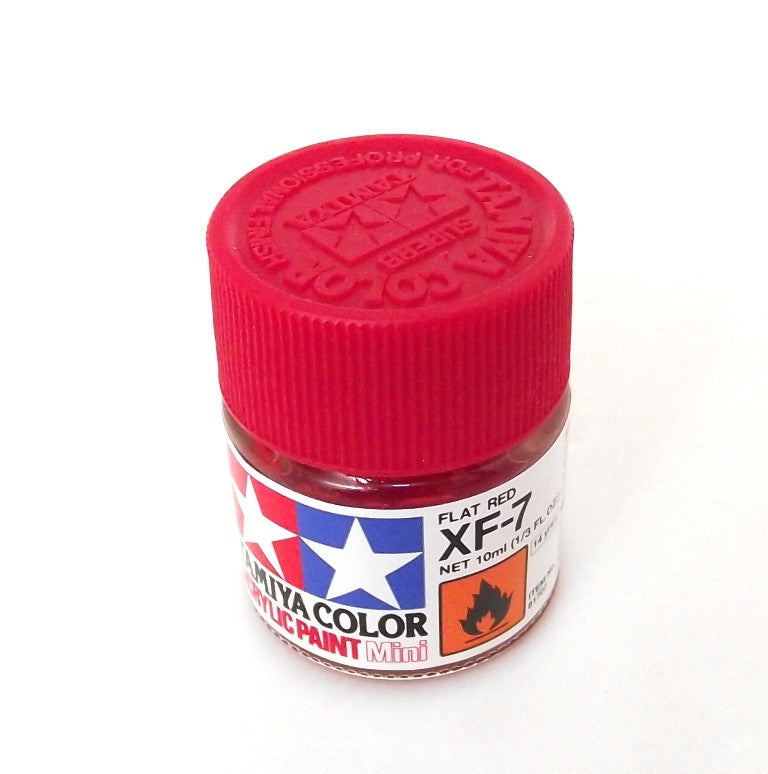 XF-7 TAMIYA ACRYLIC PAINT FLAT RED