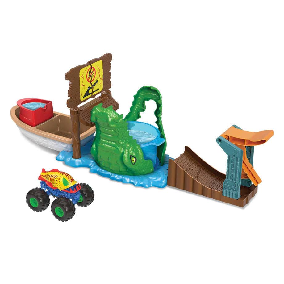 Hot Wheels - Monster Trucks Swamp Chomp Playset
