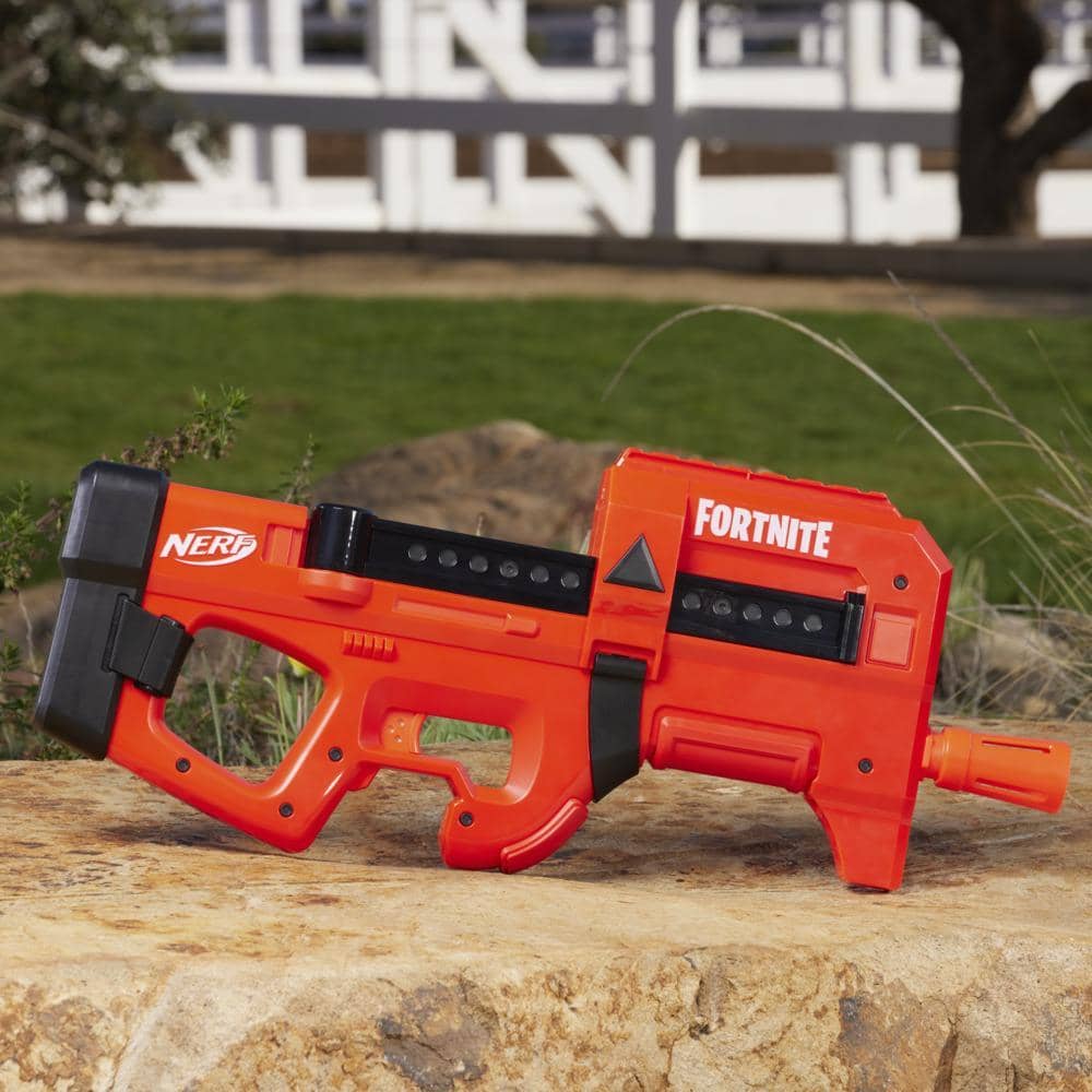 Nerf - Fortnite Compact Smg Motorized Dart Blaster Ultra Red Wrap 8-dart Internal Clip Includes 8 Nerf Elite Foam Darts Hasbro