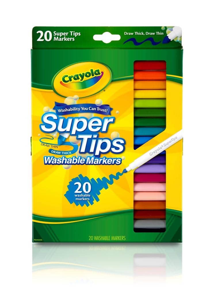 Crayola - Super Tips Washable Markers - 20 Pack