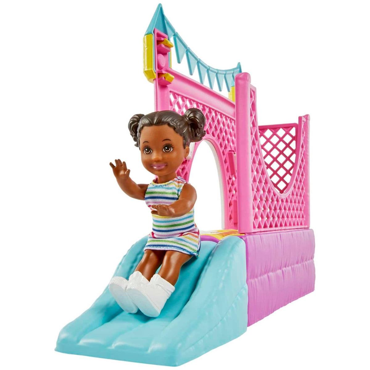 Barbie - Skipper Babysitters Inc. Bounce House Playset With Dolls & Accessories