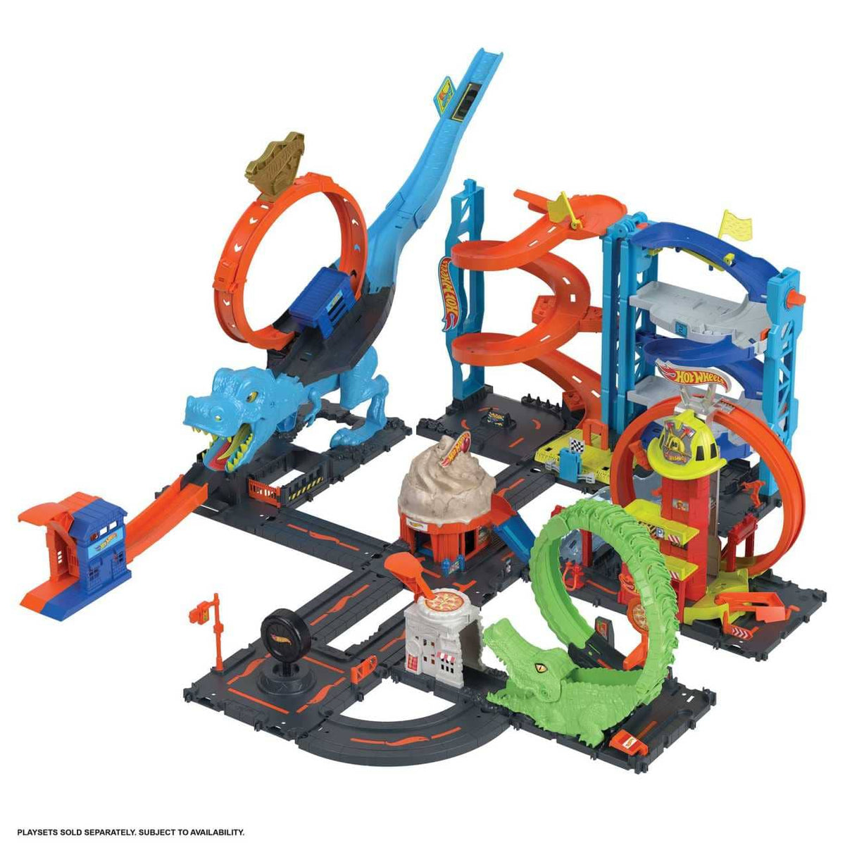 Hot Wheels - City Super Loop Fire Station