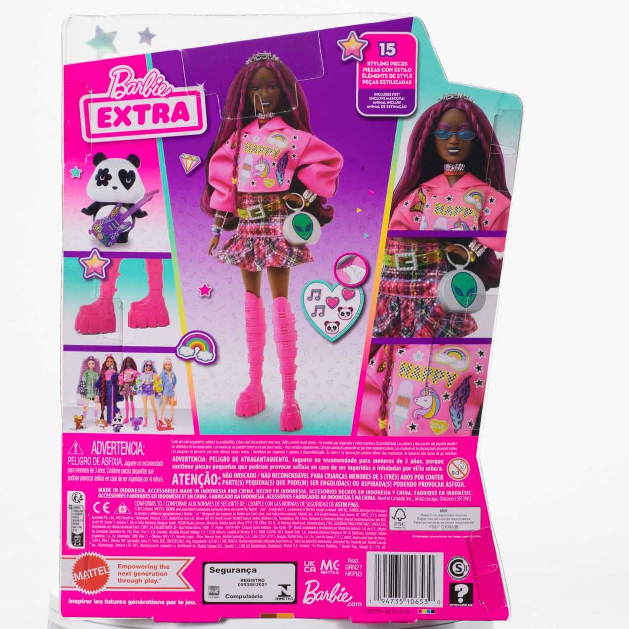Barbie - Doll With Pet Panda Barbie Extra Kids Toys And Gifts