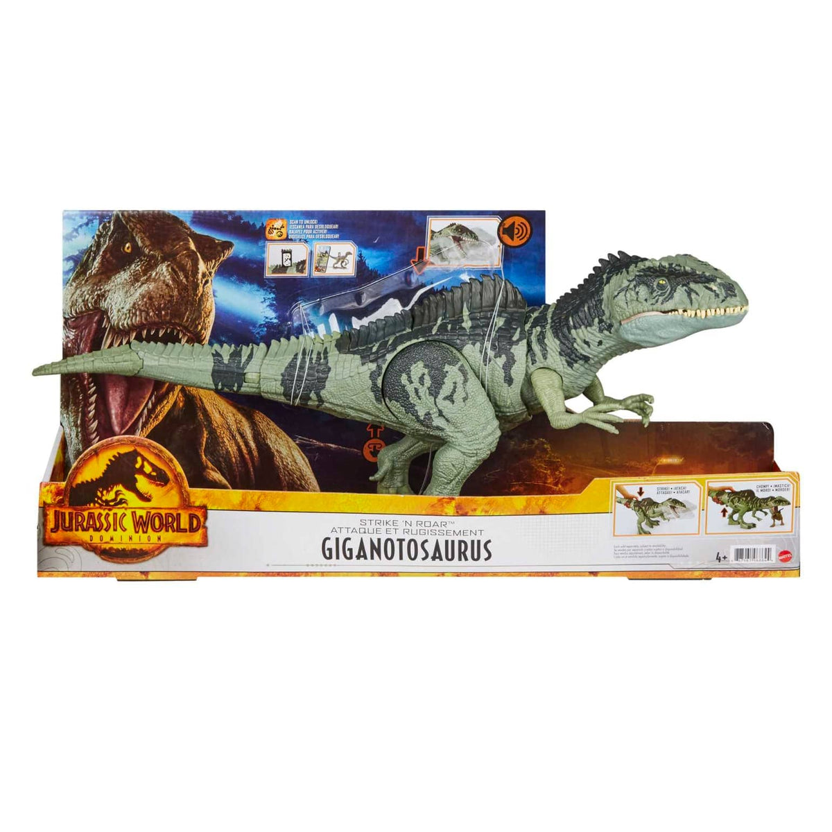Jurassic World - Dominion Dinosaur Figure Strike N Roar Giganotosaurus