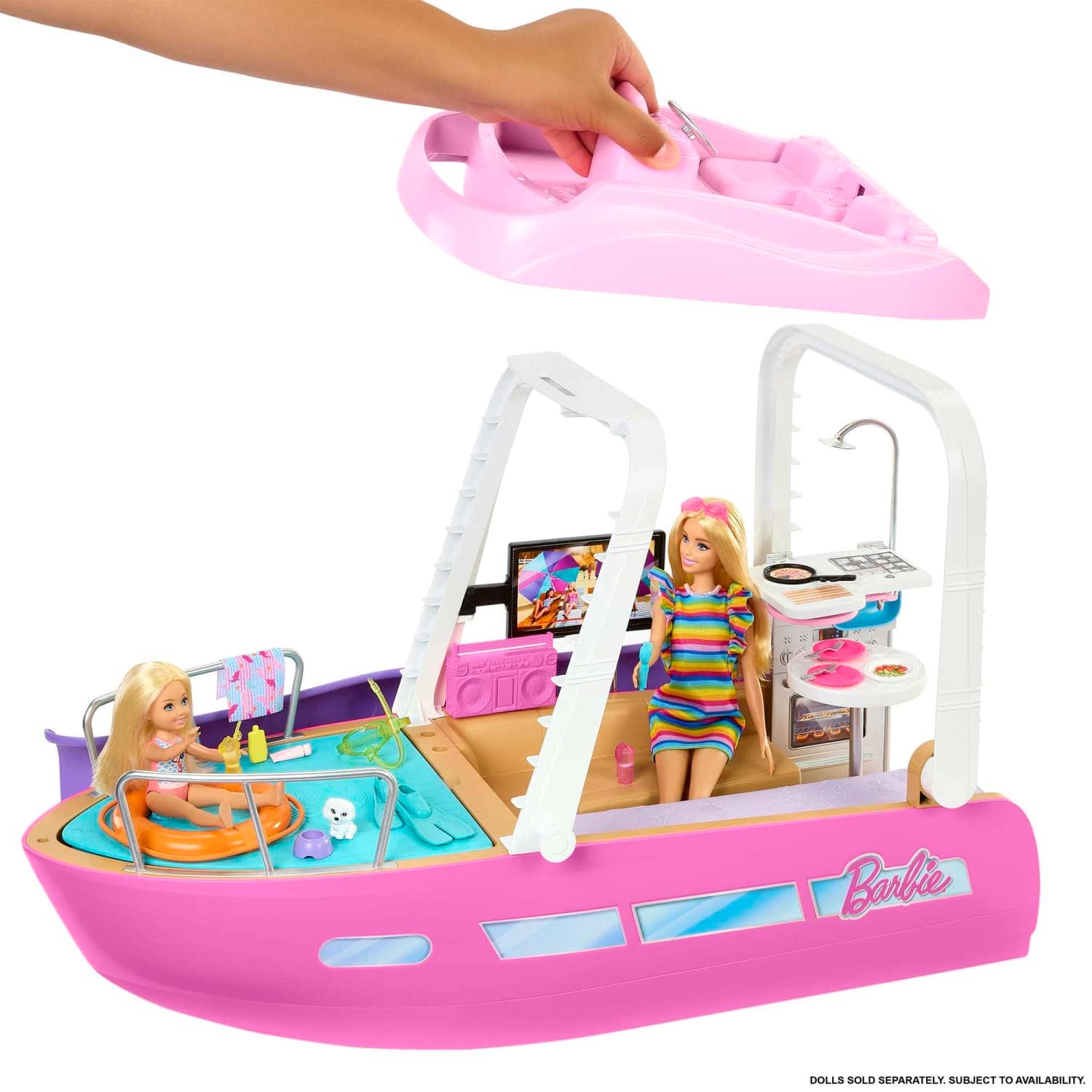 Barbie - Dream Boat Playset With Pool Slide And 20+ Accessories