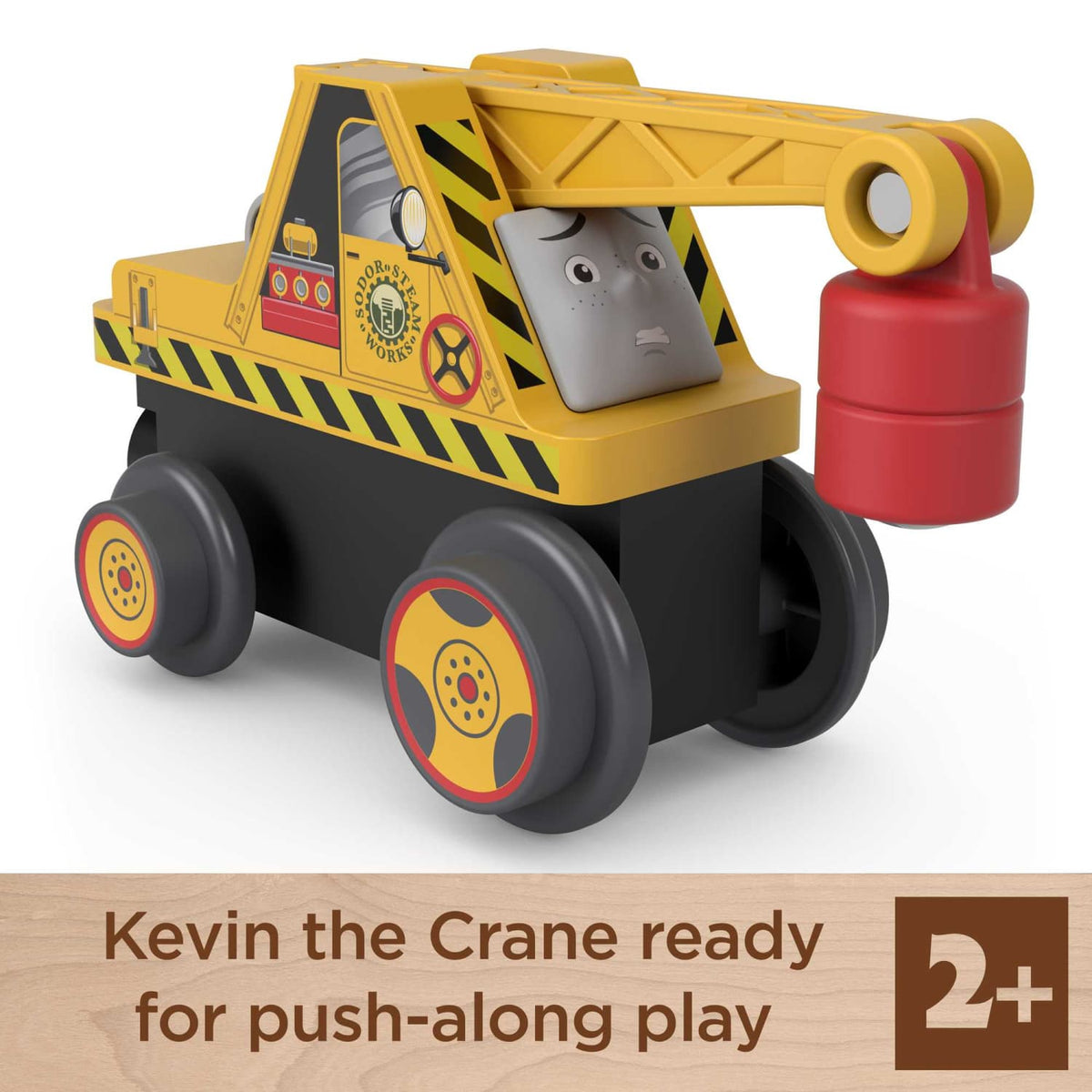 Thomas & Friends - Wooden Railway Kevin The Crane Push-Along Toy