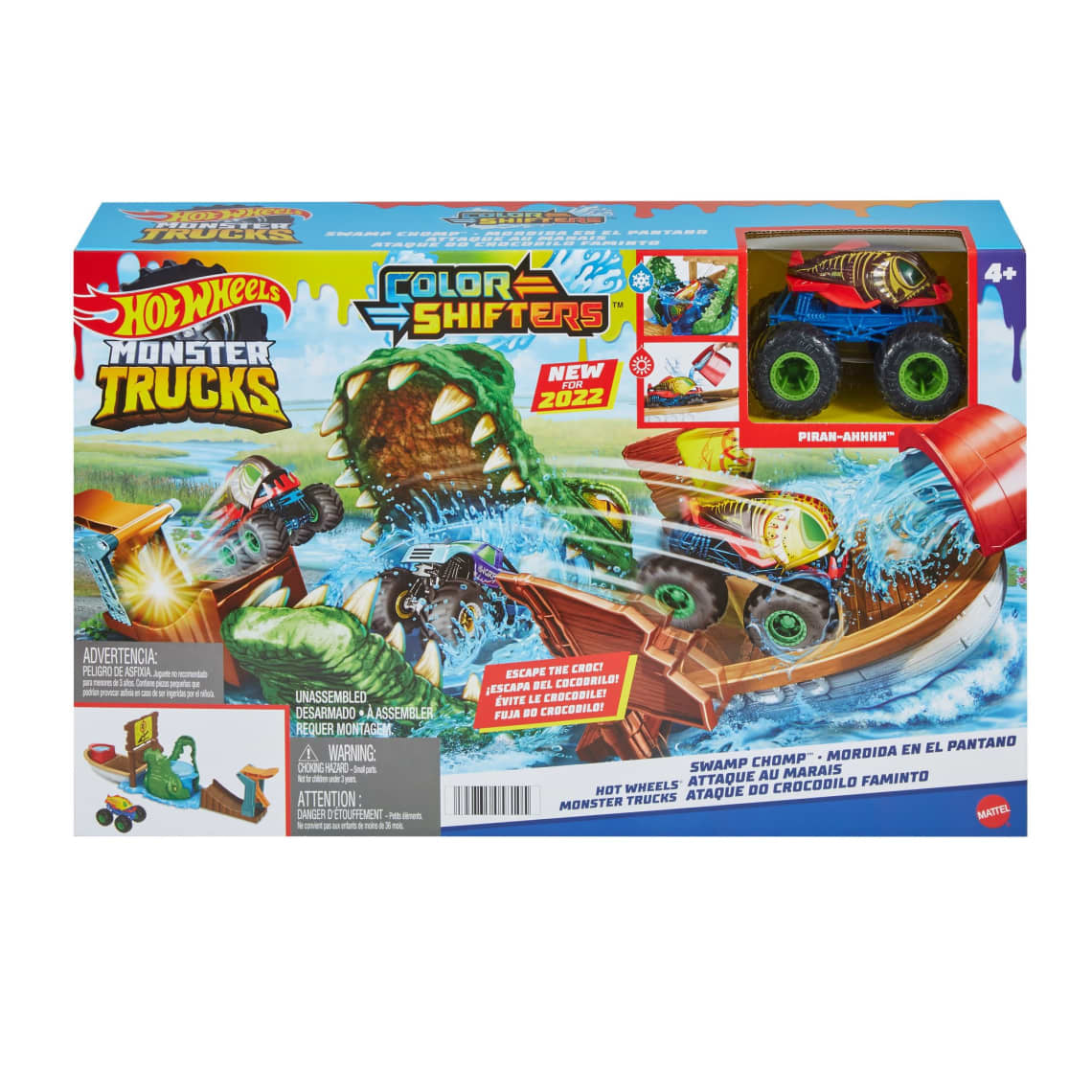 Hot Wheels - Monster Trucks Swamp Chomp Playset