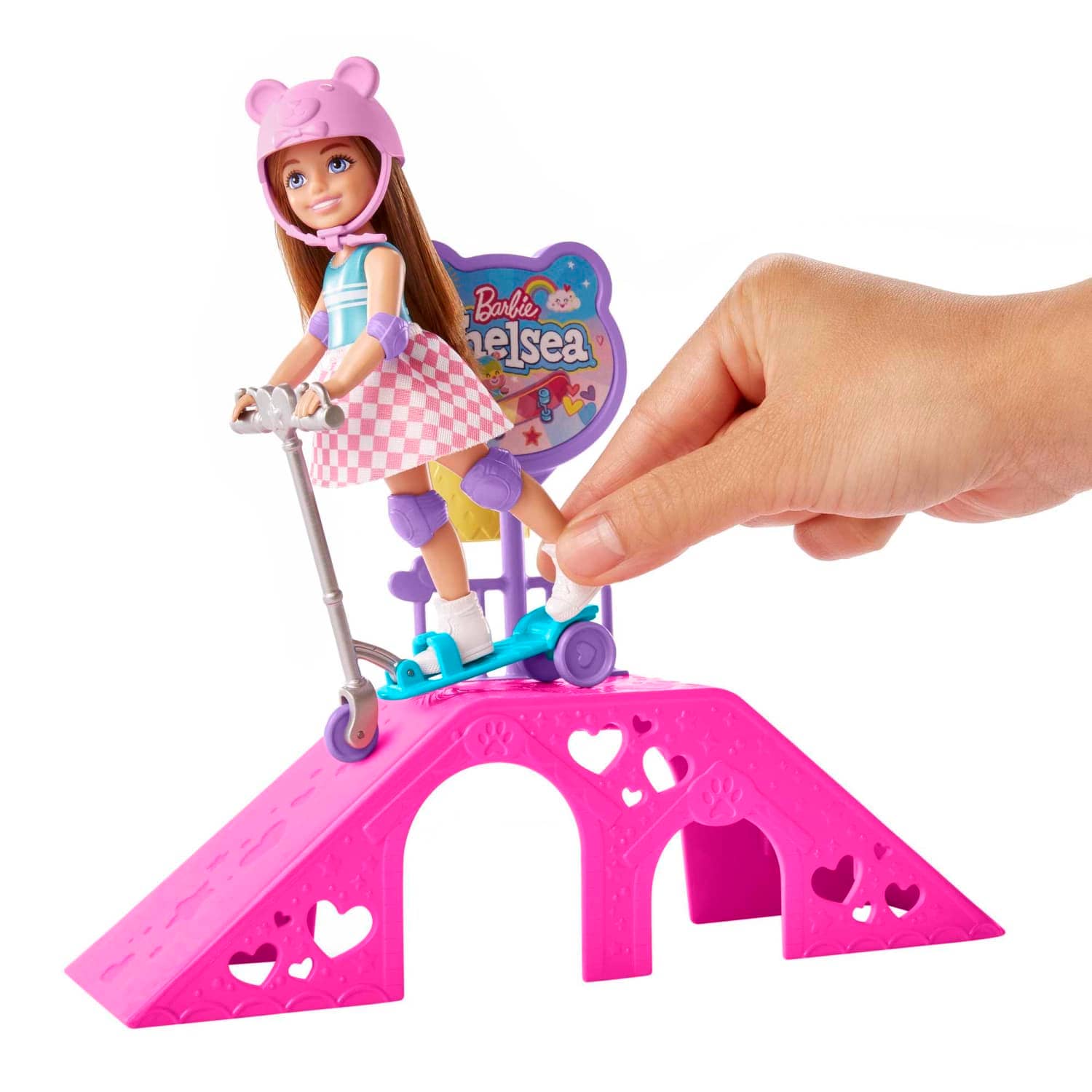 Barbie - Chelsea Doll And Accessories Skatepark Playset With 2 Puppies And 15+ Pieces
