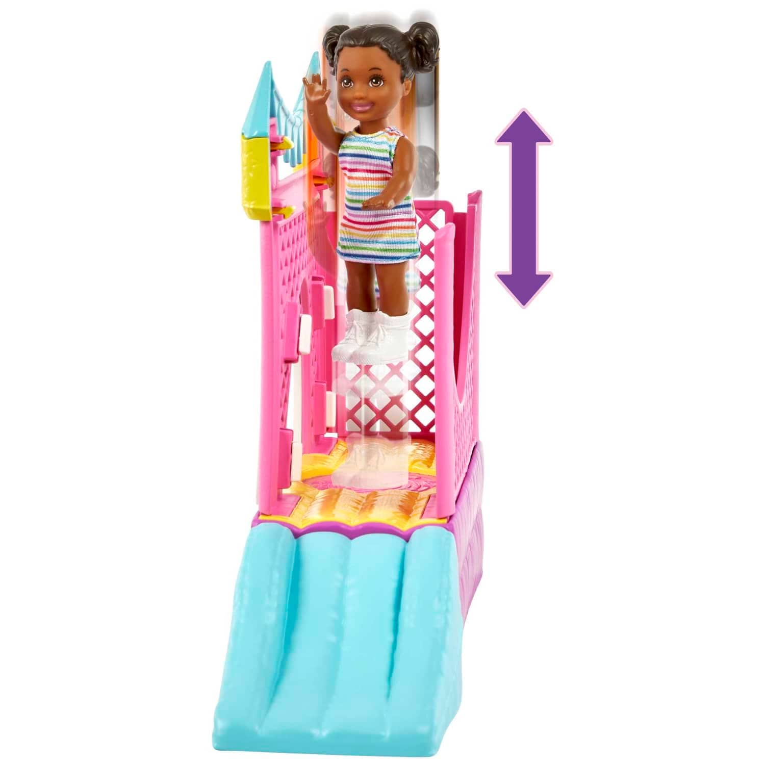 Barbie - Skipper Babysitters Inc. Bounce House Playset With Dolls & Accessories
