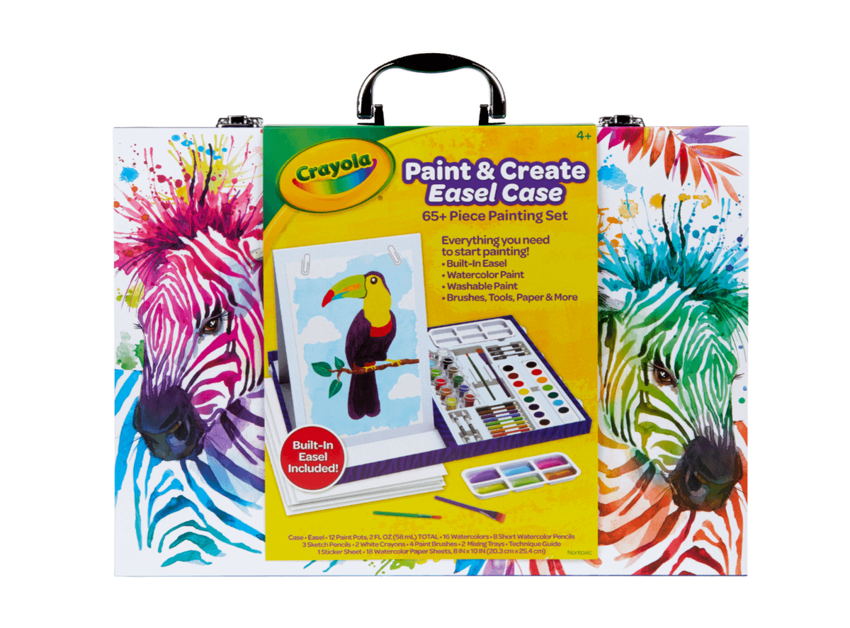 Crayola - Paint & Create Portable Easel Travel Art Case