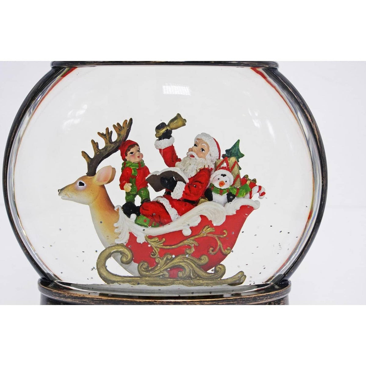 Cotton Candy - Xmas Round Lantern Santa Sleigh