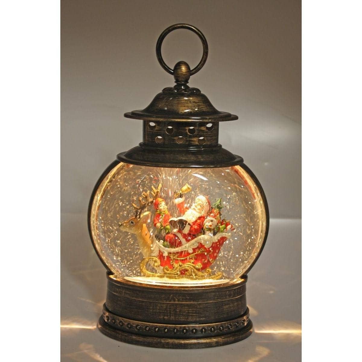 Cotton Candy - Xmas Round Lantern Santa Sleigh