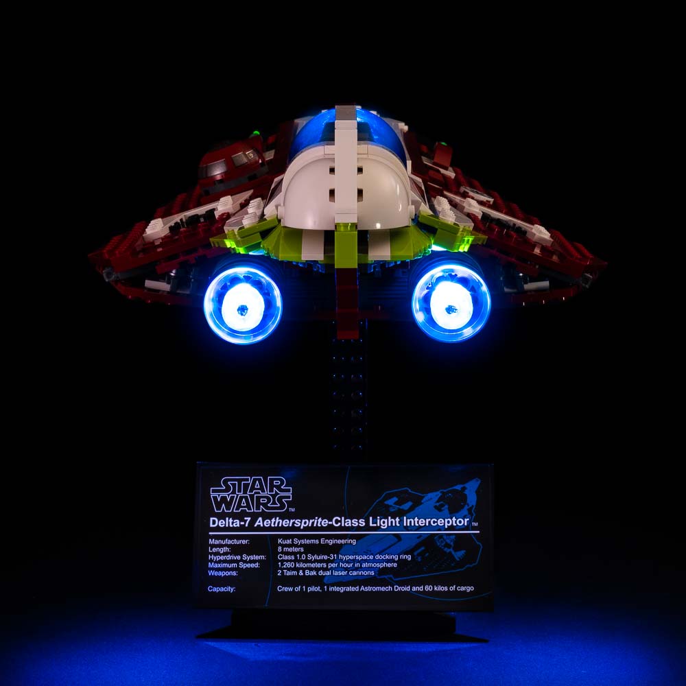 Light My Bricks - LIGHT KIT for LEGO® UCS Obi-Wan's Jedi Starfighter 10215