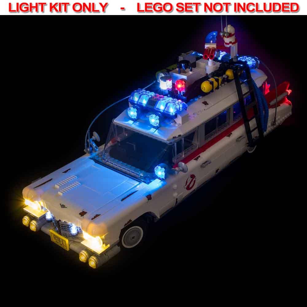 Light My Bricks - LIGHT KIT for LEGO® Ghostbusters Ecto-1 10274 Light & Sound & Remote Control Kit