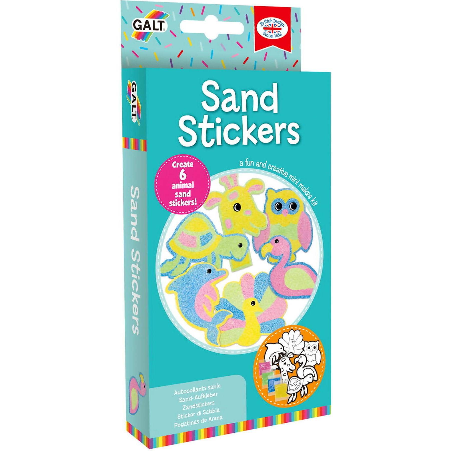 GALT - Mini Makes Sand Stickers - Creative Craft Kit