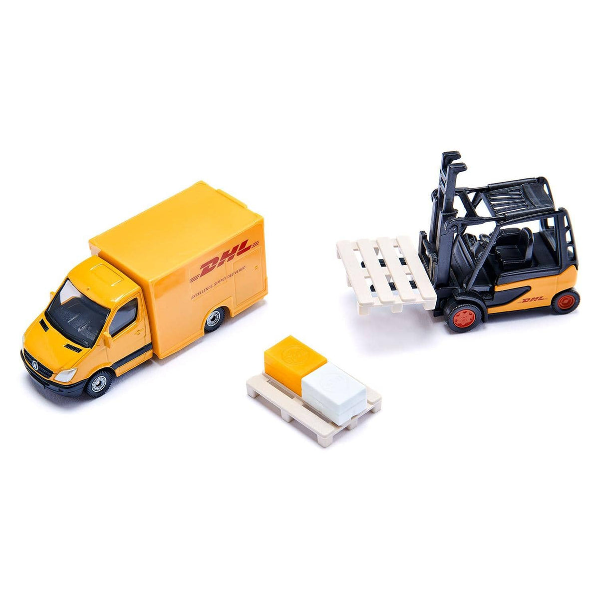 Siku - DHL Logistics 3 Vehicle And Accessories Playset